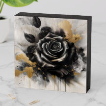 Black and Gold Rose