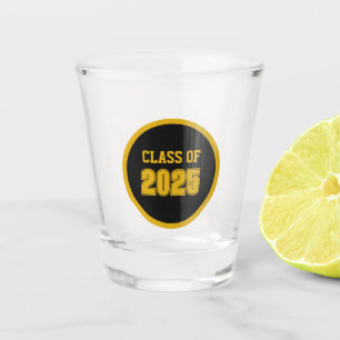 Black and Gold School Colours Class Year Shot Glass