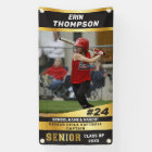Black and Gold Senior Sport Outdoor Banner
