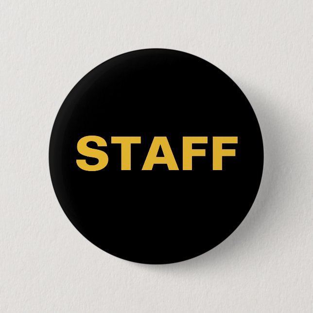 Black and Gold STAFF ID Badge Special Event Shows (Front)