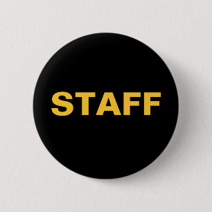 Black and Gold STAFF ID Badge Special Event Shows