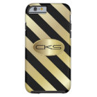 Black and Gold Stripes | Monogram | DIY Colour