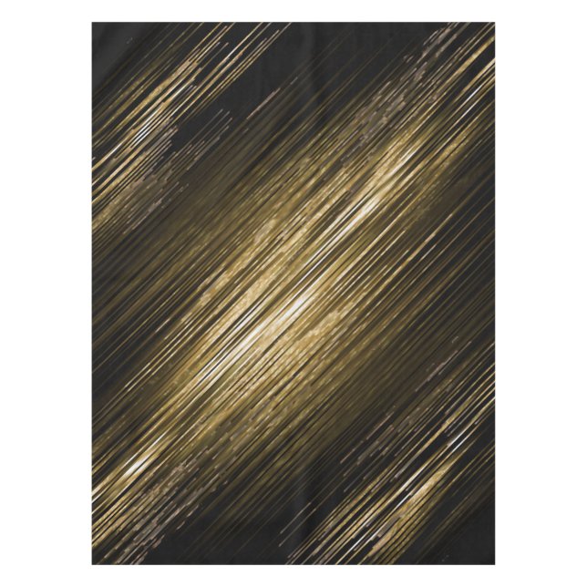 black and gold tablecloth (Front)