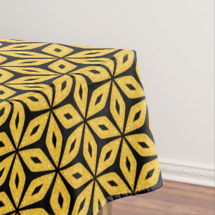 Black and Gold Tablecloth