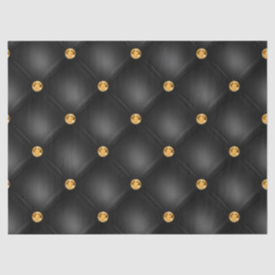 Black and Gold Tufted Tissue Paper