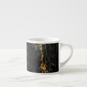 Black and gold vintage espresso cup