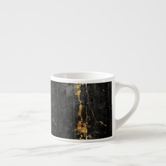Black and gold vintage espresso cup