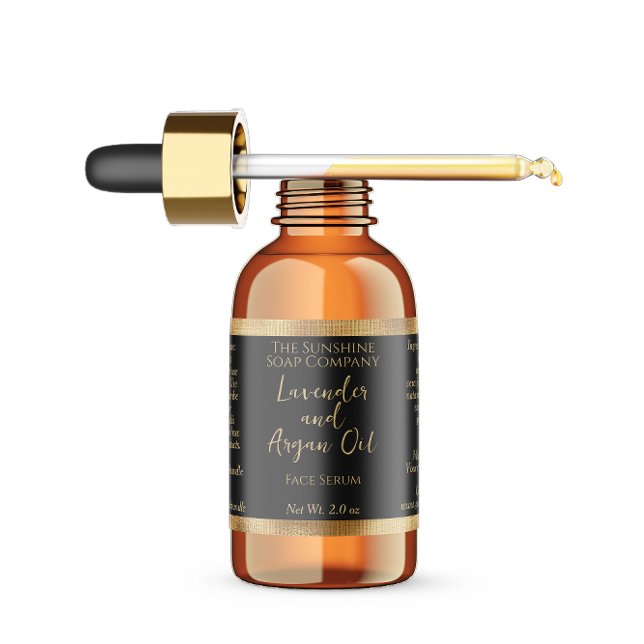 Black and Gold Waterproof Cosmetics Dropper Bottle (Creator Uploaded)