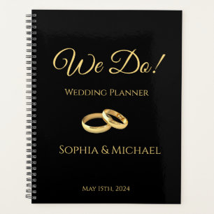 Black and Gold-We Do-Wedding-Planner Planner