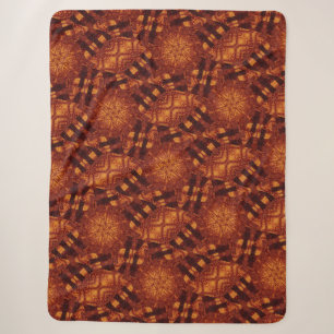 Black and Gold Wildflowers 16 Sherpa Blanket