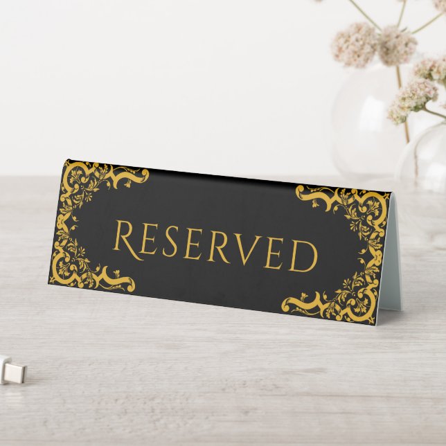 Black and Gold with Decorative Elements (In SItu (Table))