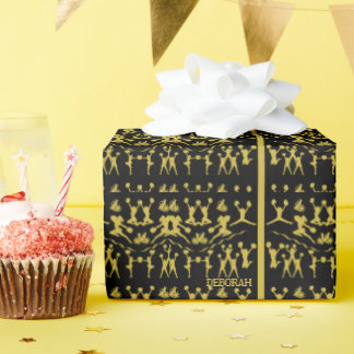Black and Gold  Wrapping Paper