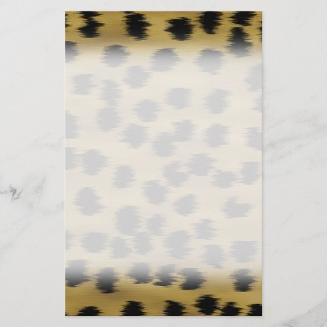 Black and Golden Brown Cheetah Print Pattern. (Front)
