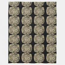 black and golden fleece blanket
