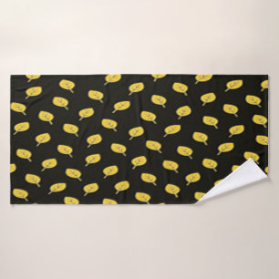 Black And Golden Yellow Towel