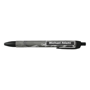 Black and Gray Camouflage Back to School Ink Pen