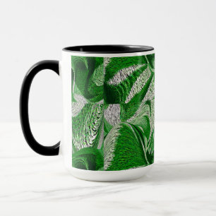 Black And Green Abstract coffee mug