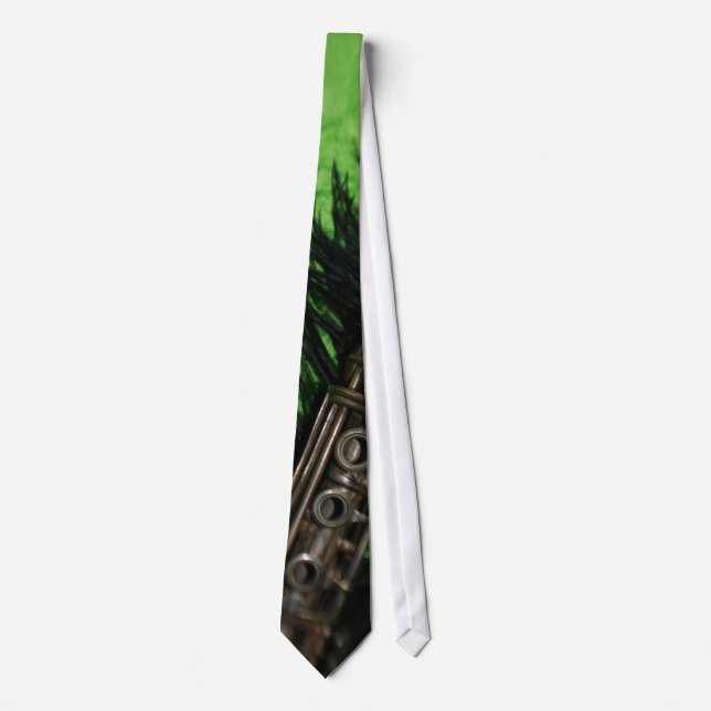 Black and Green Clarinet Tie (Front)