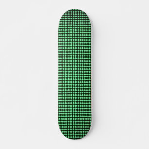  Black and Green Computer Code #3 Skateboard