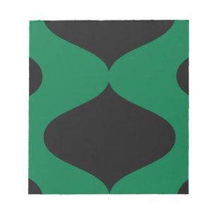 Black and Green Smooch Notepad