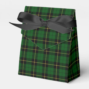 Black and Green Wallace Clan Hunting Tartan Favour Box