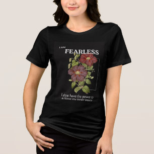 Black And Green Watercolour Floral Vintage T shirt