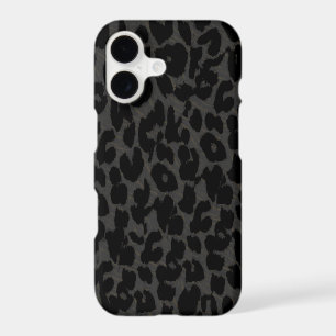 Black and grey animal fur skin of leopard