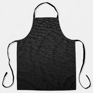Black and grey area rug apron