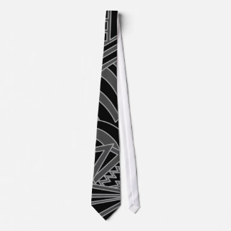 Black and Grey Art Deco Design. Tie