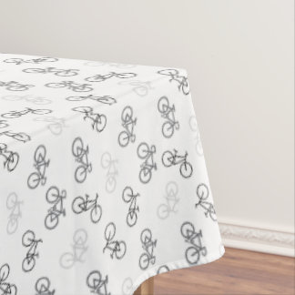 Black and Grey Bikes Tablecloth