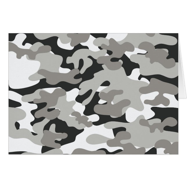 Black and Grey Camo Design (Front Horizontal)