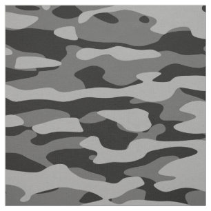 Black and Grey Camo Fabric