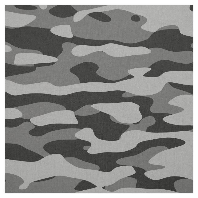 Black and Grey Camo Fabric (Swatch)