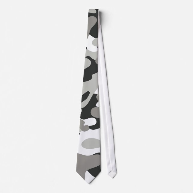 Black and Grey Camo Tie (Front)