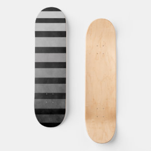 Black And Grey Camouflage Textured Line Stripes Skateboard