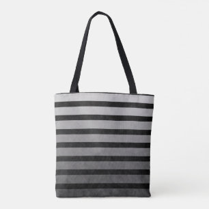 Black And Grey Camouflage Textured Line Stripes Tote Bag