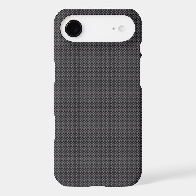 Black and Grey Carbon Fibre Polymer Case-Mate iPhone Case (Back)