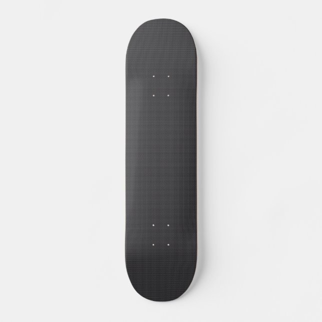 Black and Grey Carbon Fibre Polymer Skateboard (Front)