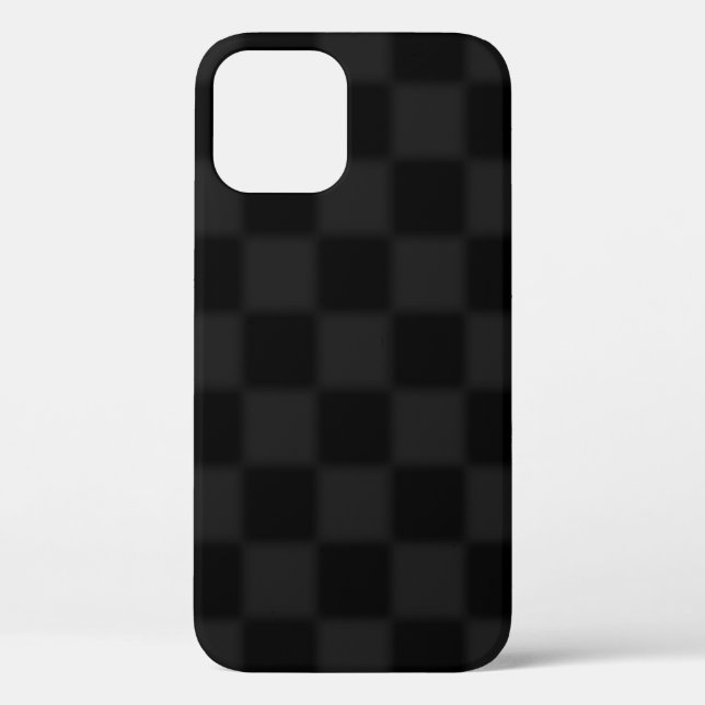 Black and grey chequered pattern Case-Mate iPhone  Case (Back)