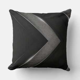 Black And Grey Chevron  Cushion