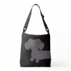Black and Grey Dachshund Tote Bag