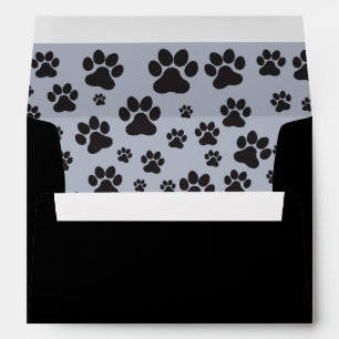 Black and grey envelope