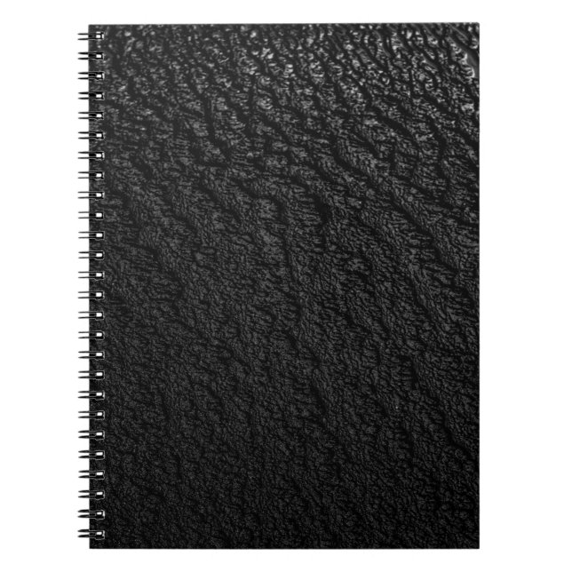 Black and grey floral textile notebook (Front)