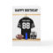 Black and Grey Football Jersey Happy Birthday
