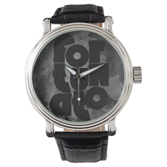 Black and Grey Fortunato Watch (Front)
