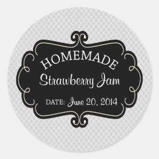 Black and Grey Homemade Goods Label