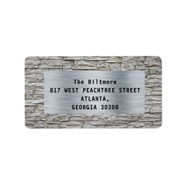 Black and grey  label (Front)