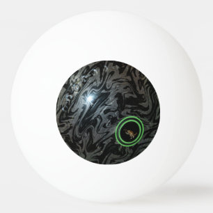 Black And Grey Lawn Bowl, Ping Pong Ball