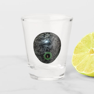 Black And Grey Lawn Bowl, Shot Glass
