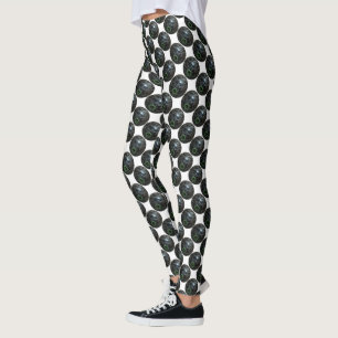Black And Grey Lawn Bowls, Leggings